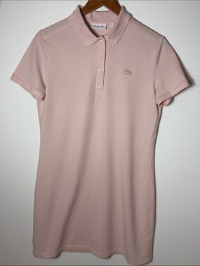 Lacoste Light Pink Polo Shirt Dress